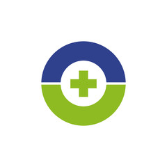 Obraz premium Health care and medical logo design vector template