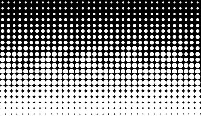 Black and White texture . Hypnosis halftone psychedelic art . Graphic trendy syntwave background.
