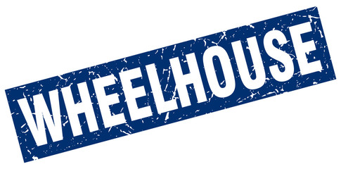 square grunge blue wheelhouse stamp © Aquir