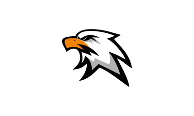 elegant simple eagle head