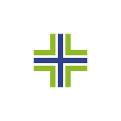 Health care and medical logo design vector template