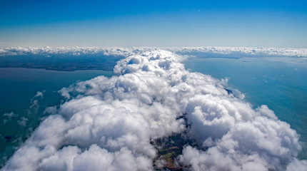 Islands of ré and Oléron from aerial view