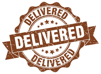 Obraz premium delivered stamp. sign. seal