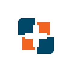 Fototapeta premium Health care and medical logo design vector template