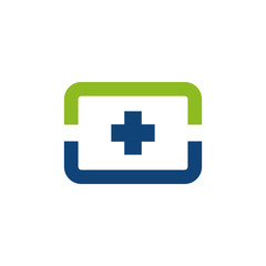 Health care and medical logo design vector template