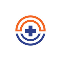Health care and medical logo design vector template