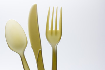 Cubiertos desechables de almidón de maíz