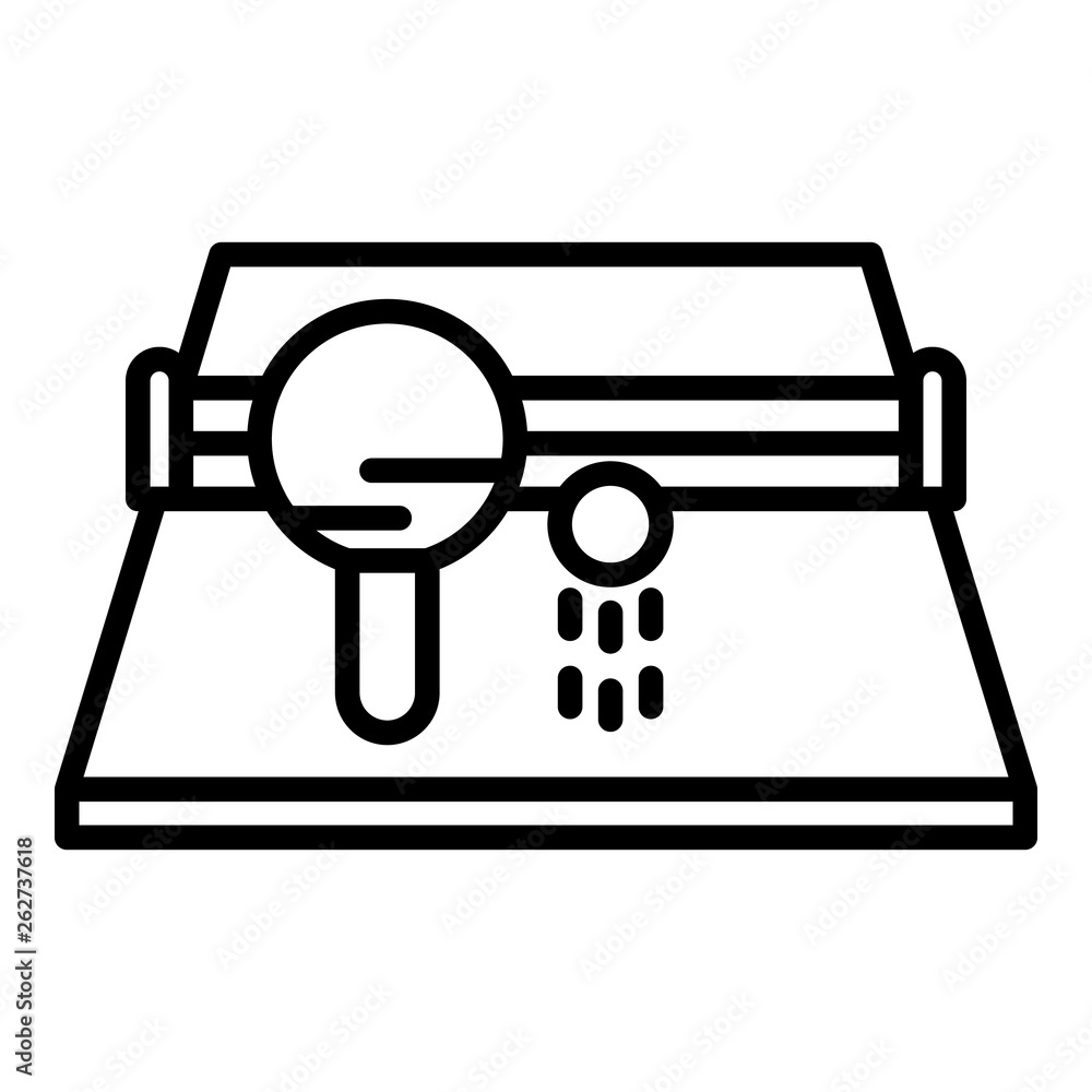 Poster ping pong icon. outline ping pong vector icon for web design isolated on white background
