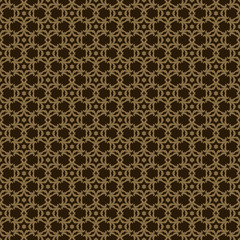 Background pattern with decorative elements on a black background. Seamless pattern, texture. Vector illustration 