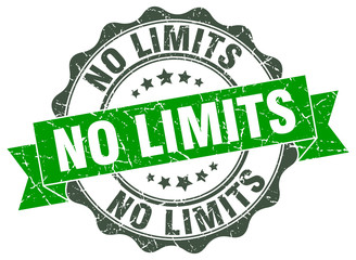 no limits stamp. sign. seal