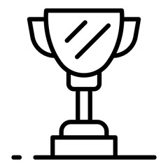 Champions cup icon. Outline champions cup vector icon for web design isolated on white background