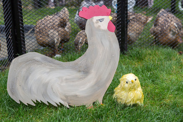 Décorations de Pâques - Poule