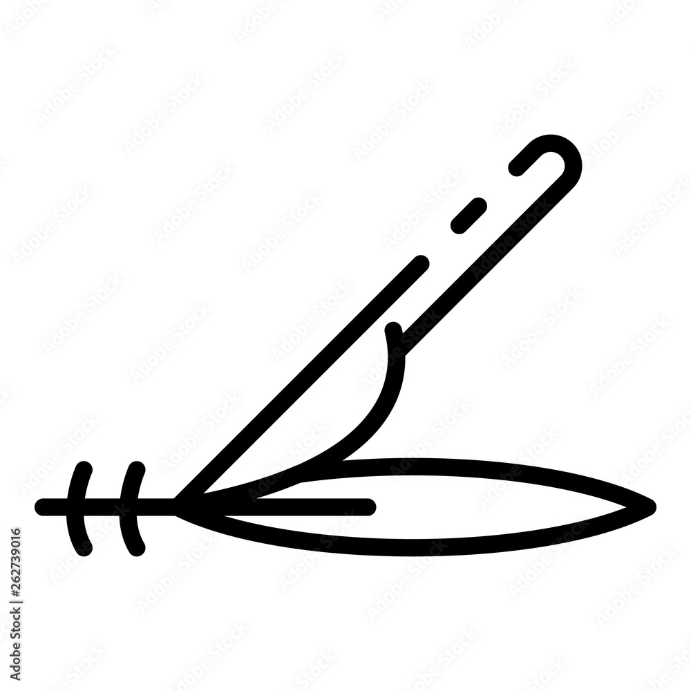 Poster seam cutting icon. outline seam cutting vector icon for web design isolated on white background