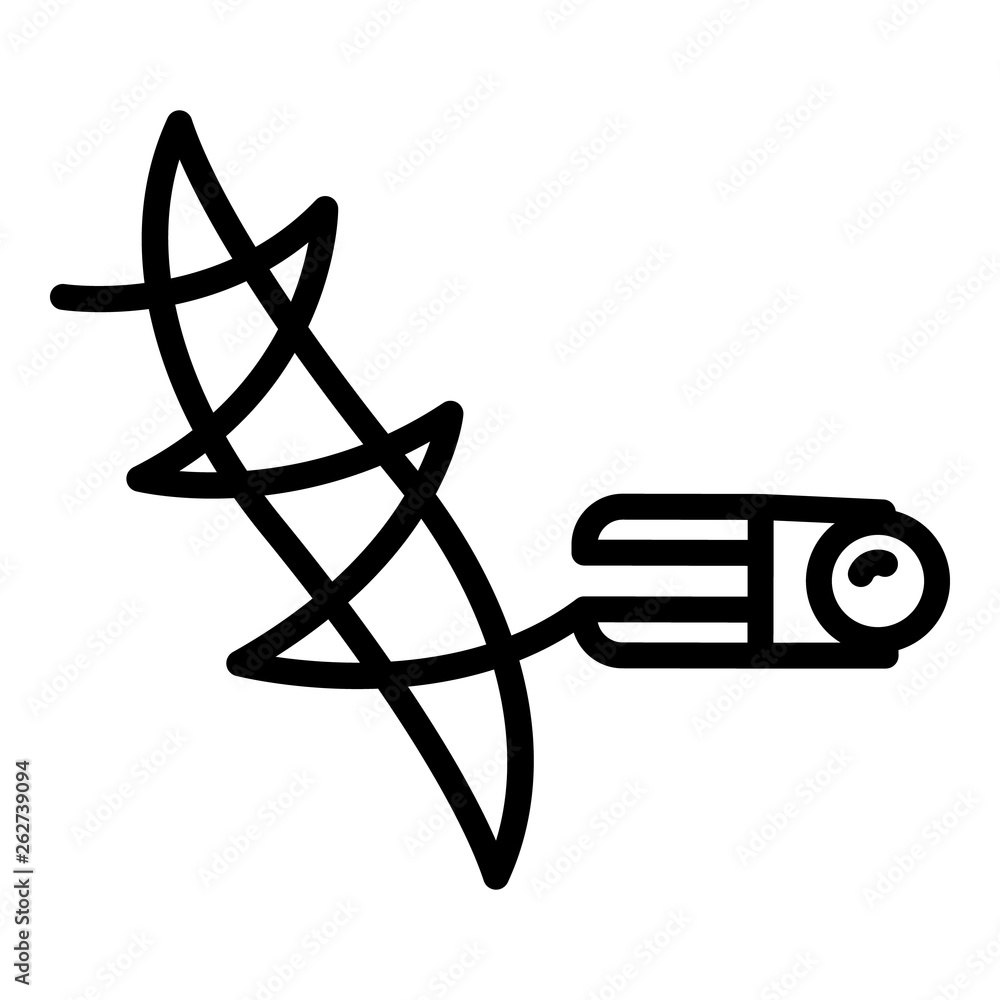 Poster stitching seam machine icon. outline stitching seam machine vector icon for web design isolated on w