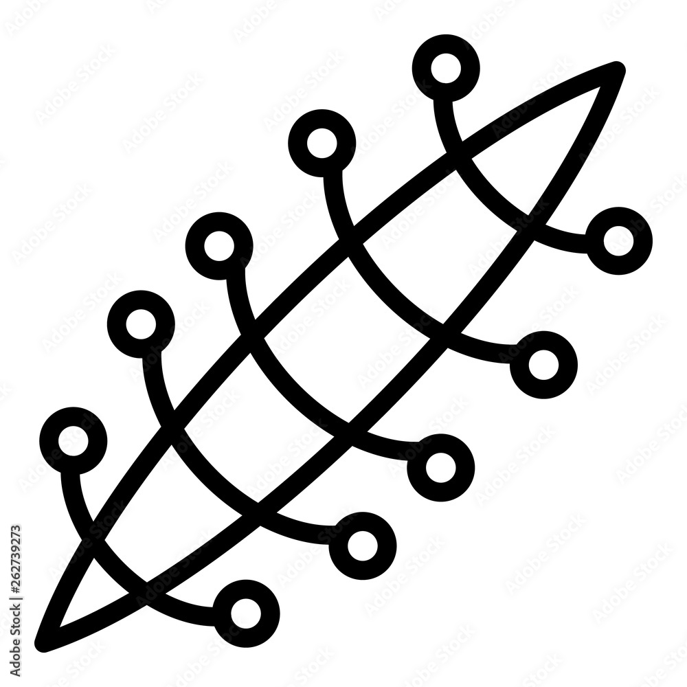 Aufkleber suture icon. outline suture vector icon for web design isolated on white background