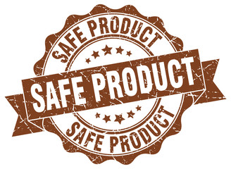 safe product stamp. sign. seal