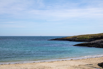 West of Ireland landscape overlooking the Atlantic ocean