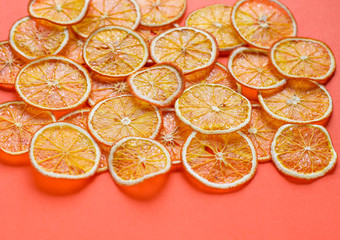 fruit background homemade organic orange chips