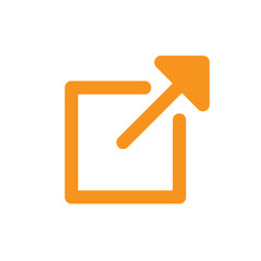 External Link Icon with box and arrow - UI or UX icon