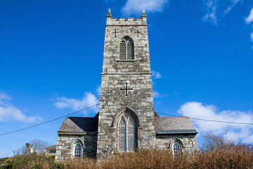 Fototapeta na wymiar Church Abbey Aughadown Graveyard West Cork Ireland 