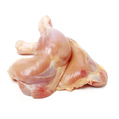 Chicken legs on white background