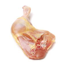 Chicken legs on white background