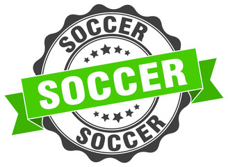 soccer stamp. sign. seal