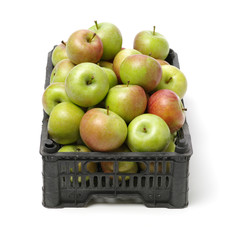 Fresh red and yellow apples 