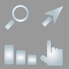 universal icons cursor statistics pointer