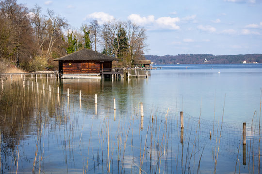 boat house Starnberg lake