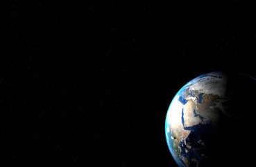 Lens flare, outer space earth, moon, eclipse