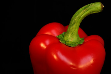 Rote saftige Paprika
