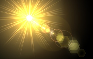 Lens flare, outer space earth, moon, eclipse