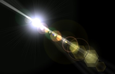 Lens flare, outer space earth, moon, eclipse
