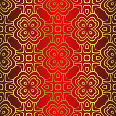 Vector Illustration. Pattern With Geometric Ornament, Decorative Border. Design For Print Fabric
