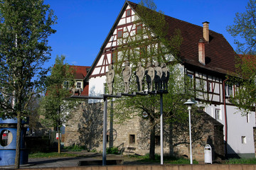Half-timbered houses in Herrenberg