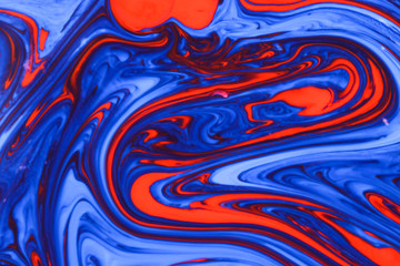 Obraz na płótnie Canvas Blue and red marbled background