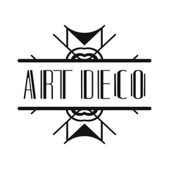 Vintage modern art deco frame design for labels, banner, logo, emblem, apparel, t- shirts, sticker, packaging of luxury products and other design objects