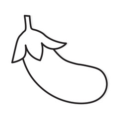 eggplant icon- vector illustration