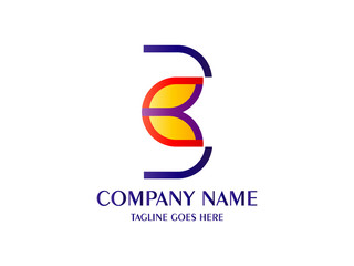 Obraz premium letter BC leaf for company design logo branding letter element