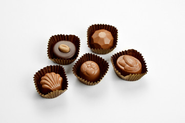 Mixed chocolate candies