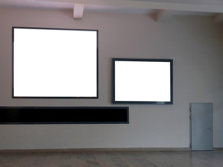 Indoor billboard with clipping path