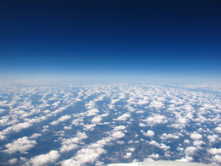Fototapeta na wymiar Sky form Airplane