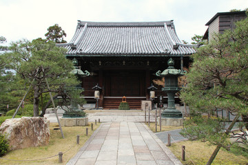 traditional monuments (Otani Sobyo) in kyoto (japan)