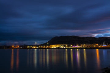 Obraz premium Denia port at night