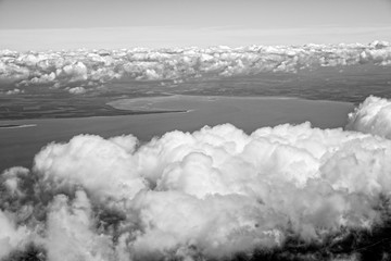 Islands of ré and Oléron from aerial view