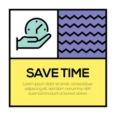 SAVE TIME ICON CONCEPT