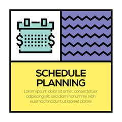 SCHEDULE PLANNING ICON CONCEPT