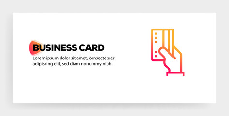 BUSINESS CARD ICON CONCEPT