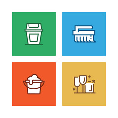 CLEANING LINE ICON SET